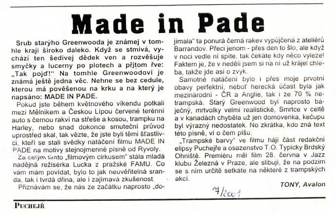 made in pade - clanek